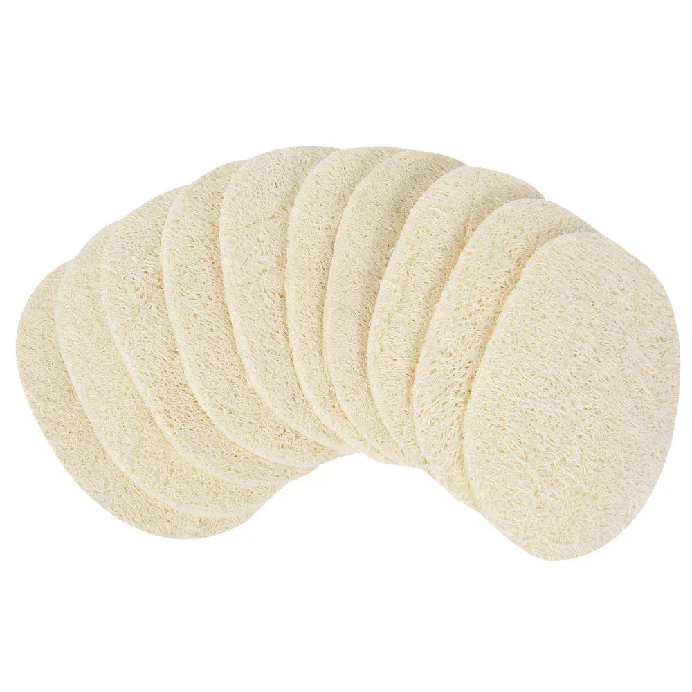 5-Pack Natural Loofah Scrub Pads
