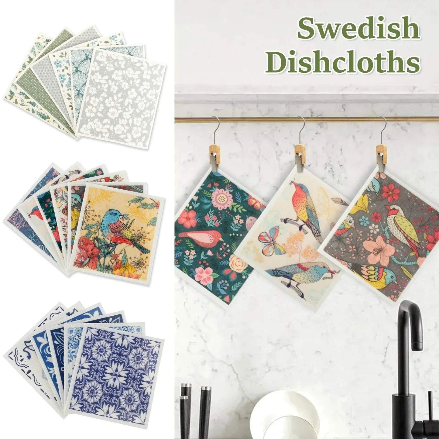 Savanna Jade Swedish Dishcloth Set