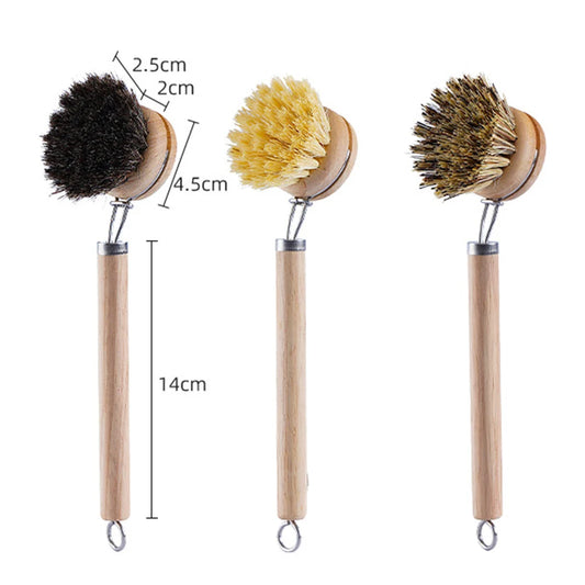 Wooden Handle Dish Brush