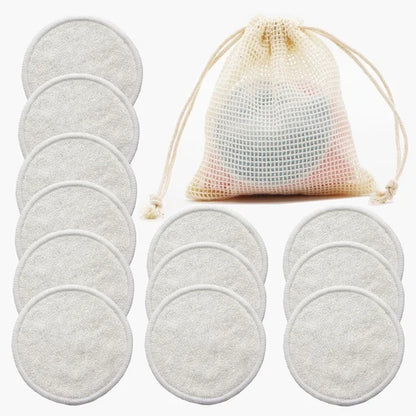 Reusable Makeup Rounds (12-Pack + Wash Bag)
